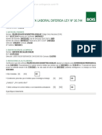 Certificado de Alta Laboral Diferida Ley #16.744