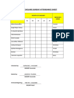 GNLMP Scholars Sunday Attendance Sheet1