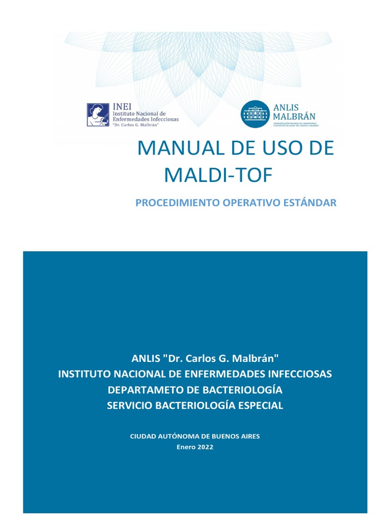 USO MALDI TOF-sgc - Esp | PDF | Agua | Espectrometría de masas
