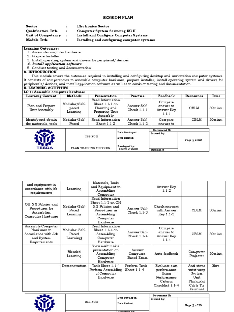 Pts session plan moni tm1 pdf application software device driver