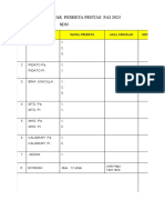 Format Daftar Peserta Pentas Pai 2023