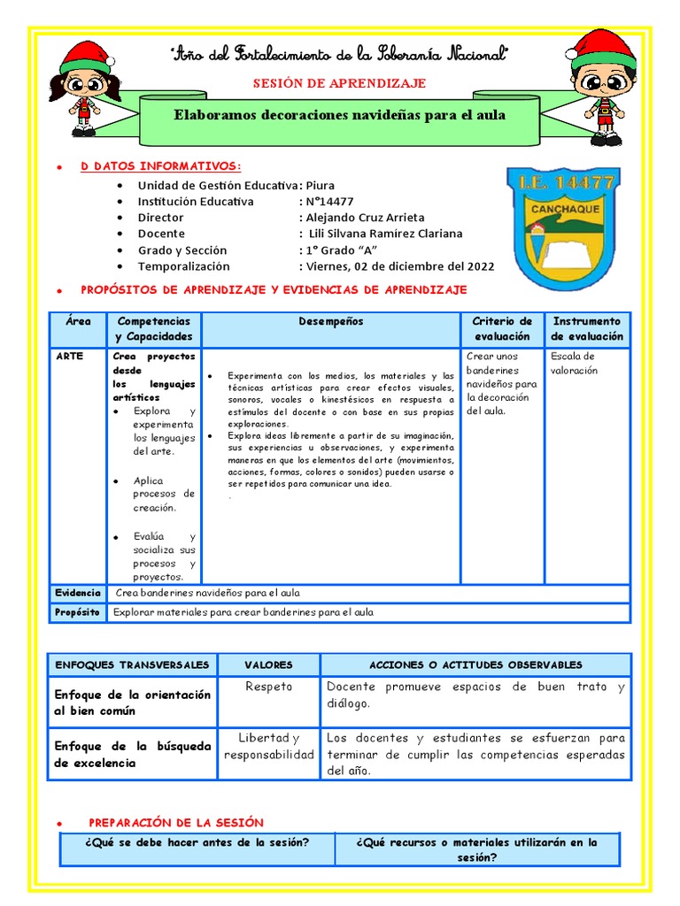 Banderines Navideños para el Aula | PDF | Salón de clases | Evaluación