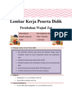 LKPD 1 - Perubahan Wujud Zat