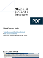 MATLAB Lecture 1 - Introduction-1