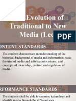 SHS - MIL L02 - The Evolution of Traditional To New Media (Lec)