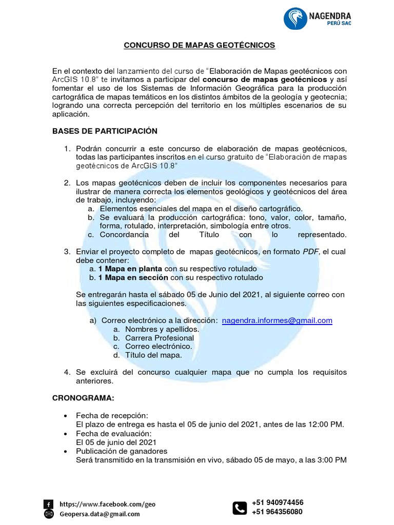 Bases concurso de elaboraci n de mapas geot cnicos con arcgis 10 8