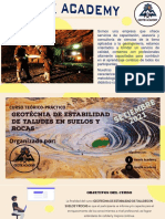 Brochure de Geotecnia de Estabilidad de Taludes en Suelos y Rocas