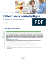 Flash Securite Patient - Patient Sous Neuroleptique La Vigilance Est La Bonne Pratique