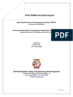 RGSTC-TIFAC-MSME Internship Program Overview