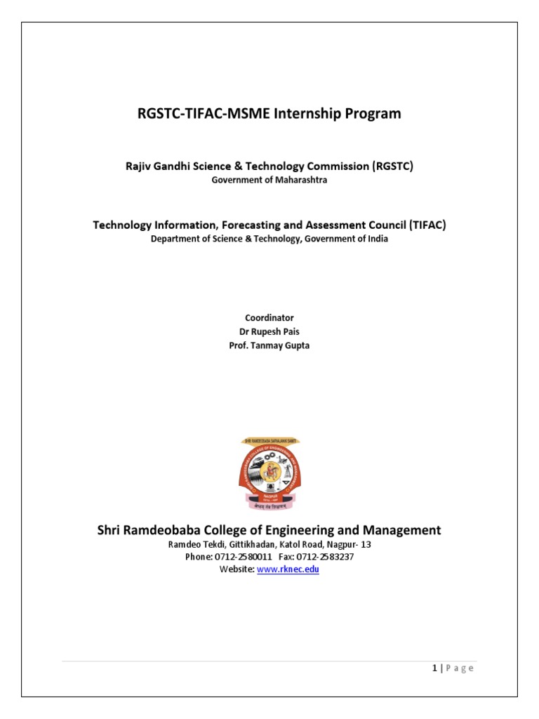rgstc-tifac-msme-internship-program-overview-pdf-automation