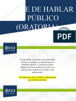 El Arte de Hablar en Público (Oratoria) Presentacion