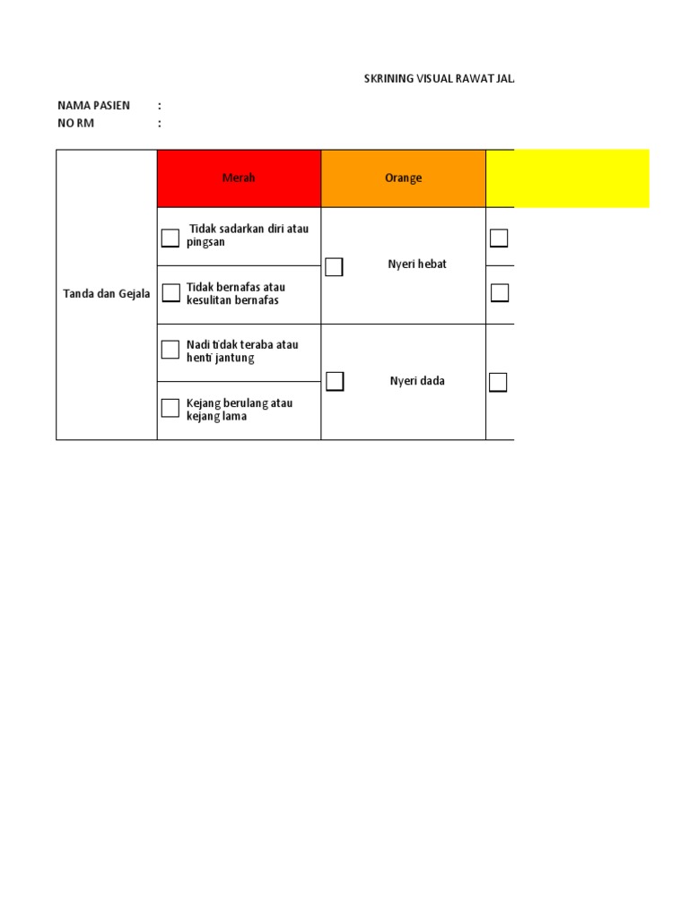 Skrining Visual Rawat Jalan | PDF