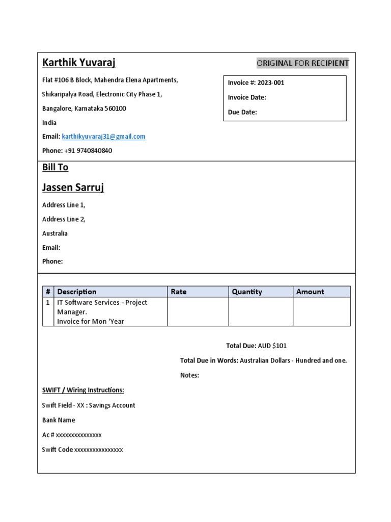 Invoice Sample | PDF