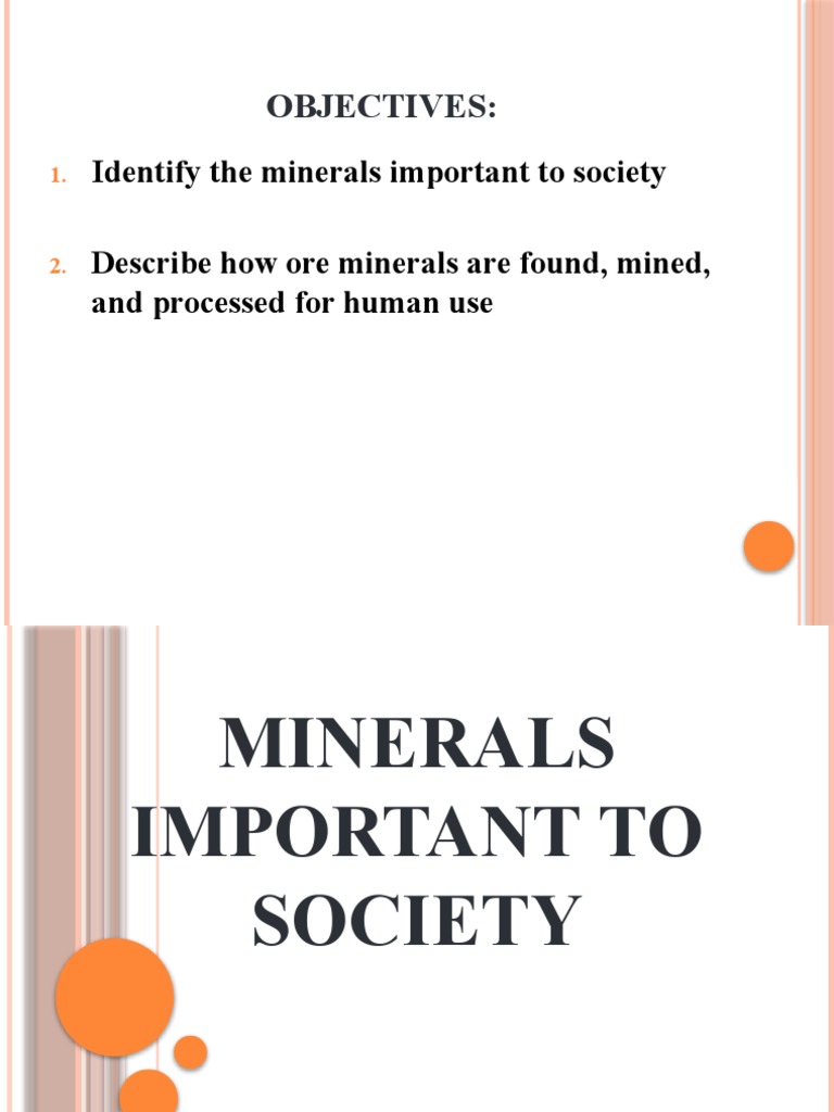 Key Ore Minerals and Mining Methods | PDF | Minerals | Mining