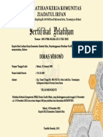 Sertifikat PBK (Dimasi)