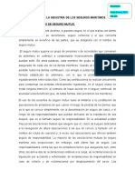 La Estructura de La Industria de Los Seguros Maritimos. 1. Asociaciones de Seguro Mutuo