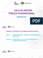 INTRODUCCIÓN A LA LEY Nª 1178 DE ADMINISTRACIÓN Y CONTROL GUBERNAMENTALES