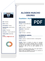 CV Alcides Huacho Osorio