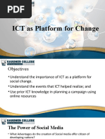 Lesson 12 - ICT For Platform of Change