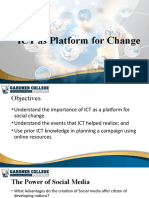 Lesson 12 - ICT For Platform of Change