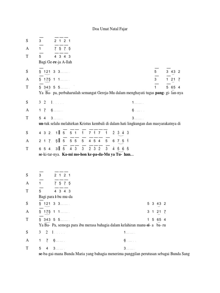 Daftar Doa Natal 2025 untuk Umat Kristen, Memuji Allah Bapa di Surga