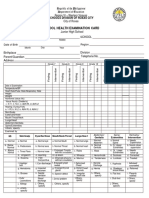 School Health Examination Form EDITED