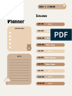 Gray Neutral Minimalist Business Weekly Schedule Planner