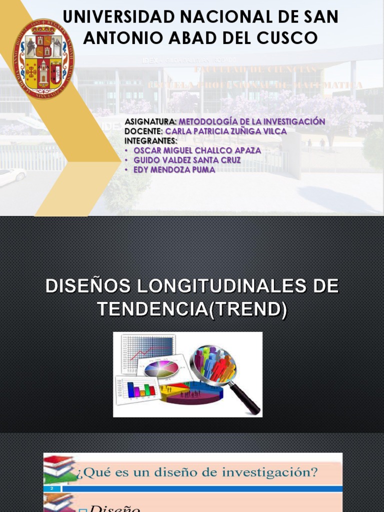 Diseños Longitudinales de Tendencia | PDF