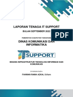 LAPORAN TENAGA IT SUPPORT SEPTEMBER 2022 Fahman Scan TTD