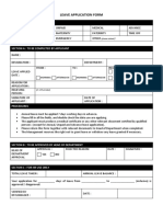 Leave Application Form