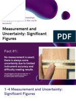 Measurement and Uncertainty Significant Figures