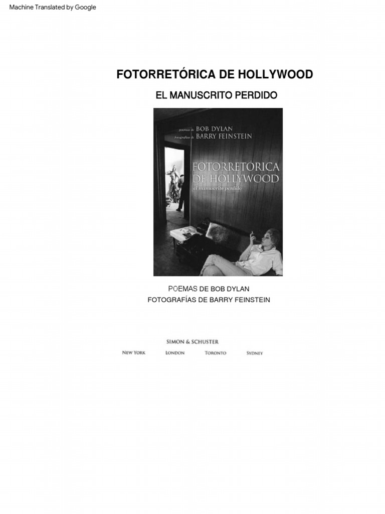 Hollywood Foto-Rhetoric (Bob Dylan) (Z-Lib - Org) (1) - Removed