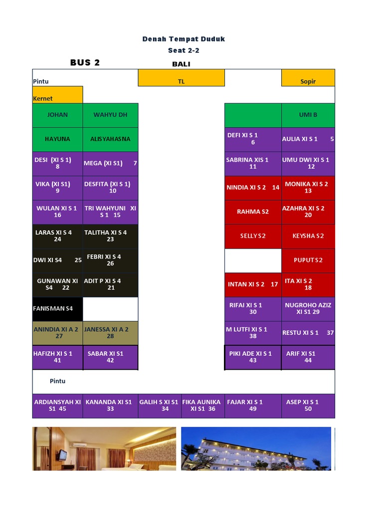 Denah seat 2 2 50 pdf