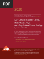 USP Hazardous Drug Guidelines | PDF | Pharmacology | Occupational ...