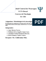 El Sentimiento de Soledad de Los Jóvenes Estudiantes de La Universidad Central de Nicaragua, Sede El Doral, 1er Cuatrimestre Del Año 2022 - Variables