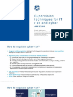 2019-06-27 Item 1 - Supervision Techniques For IT Risk and Cyber