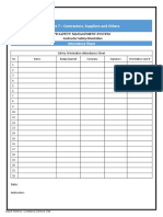 MPD Element 7 Attendance Sheet