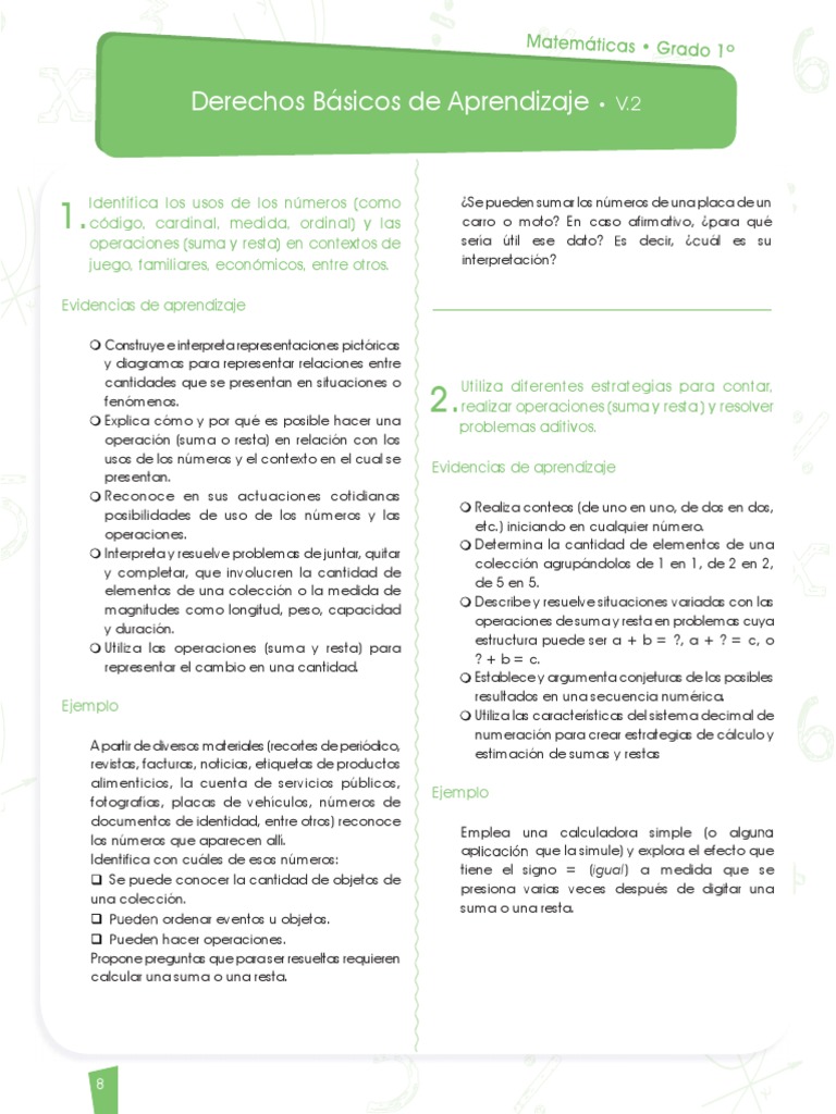 DBA Matemáticas Grado Primero | PDF | Geometría | Medición