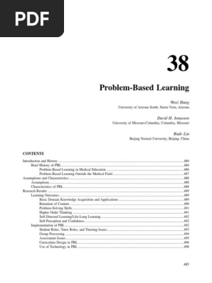 Problem Based Learning