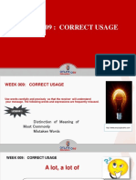 Week 009-Presentation Correct Usage