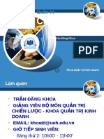 Bài giảng Quản trị chiến lược - TS. Trần Đăng Khoa - 940589