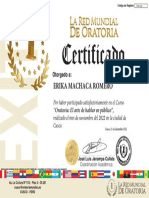 Certificado RMO - Erika