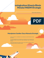 Meningkatkan Kinerja Bisnis Melalui MSDM Strategis