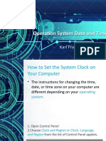 Operation System Date and Time: Karl Francis Gabriel