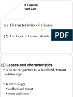 Lecture 6 Lease Licence Debate Law of Leases