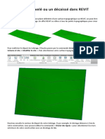Créer Un Nivelé Ou Un Décaissé Dans REVIT