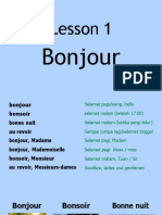Lesson 1 Bonjour