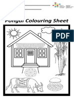 Pongal Colouring Sheet