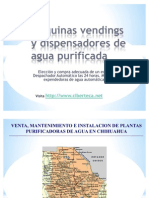Maquinas Vendings de Agua Purificada y Maquina Expended or A de Garrafon en Chihuahua