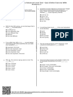 341 - Adjectives and Adverbs Advanced Level Test Quiz Online Exercise With Answers 3